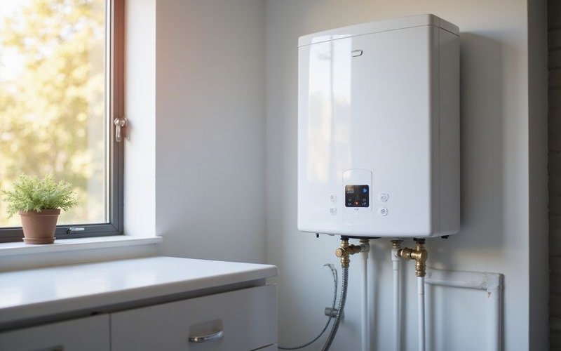 Electric storage hot water system installed in Perth home